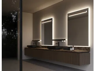 Mobile da Bagno sospeso in rovere visone ViaCondotti 09 di Ideagroup