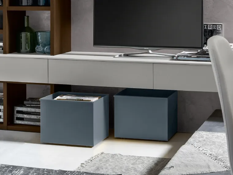 Contenitore Cestone Metal in laccato opaco di SantaLucia