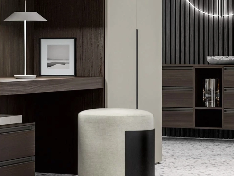 Pouf cilindrico Bellini di SantaLucia