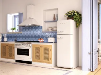 Frigorifero Panna Doppia Porta a libera installazione di Smeg