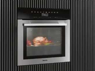 Forno H 7364 BP in acciao inox con sonda termometrica ed illuminazione Led di Miele