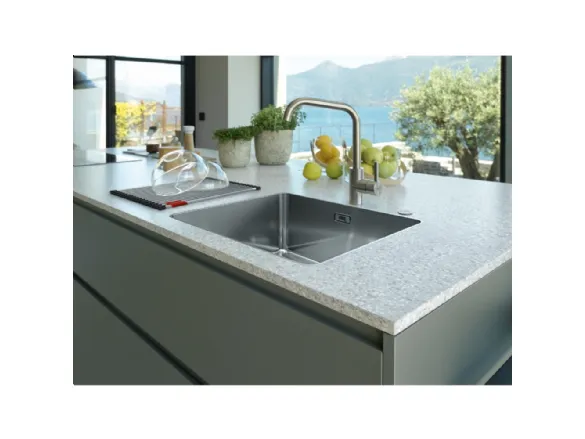 Lavello Mythos MYX 210 70 in acciaio inox satinato di Franke