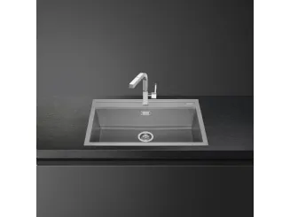 Lavello Incasso Standard VSGX860CT composto da particelle di granito e resina di Smeg