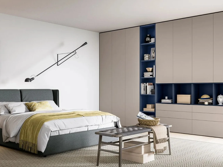 Armadio con ante battenti Plana Push di Dielle Modus