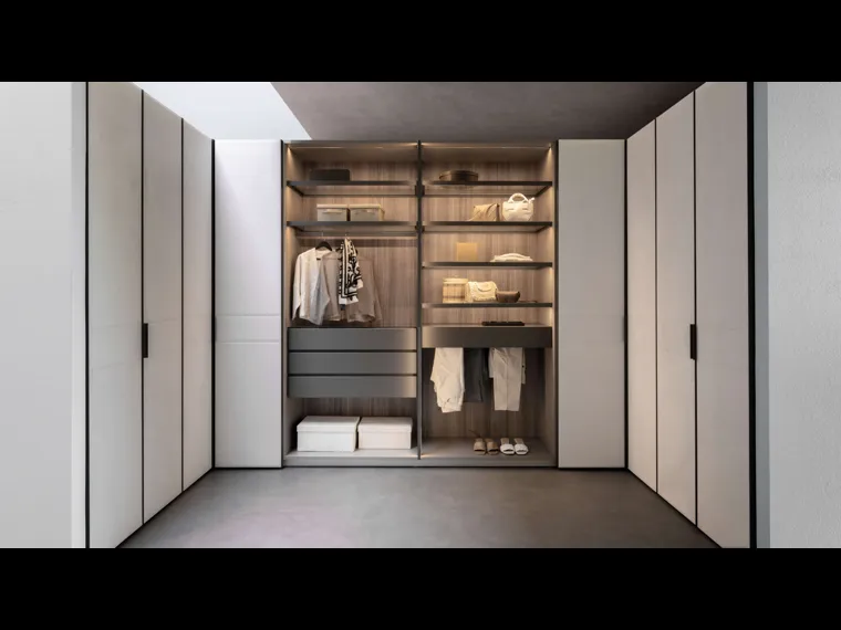 Cabina Armadio Tecnopolis Free in nobilitato e laccato di Presotto