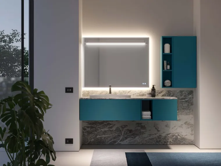 Mobile da Bagno sospeso Dogma 04 di Ideagroup