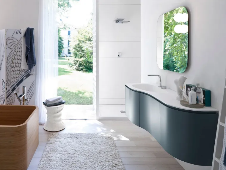 Mobile da Bagno sospeso in laccato opaco MSP 10 di Ideagroup
