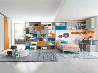 Cameretta componibile Golf C125 in melaminico di Colombini Casa