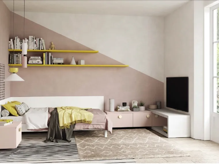 Cameretta componibile Golf Y109 in melaminico di Colombini Casa