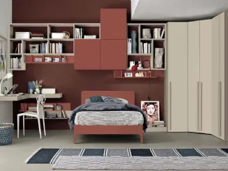 Cameretta componibile Golf Y113 in melaminico di Colombini Casa
