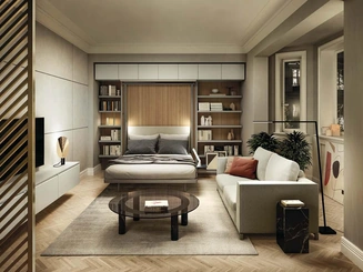 Letto a scomparsa LGM 2-0 Book Table di Clei