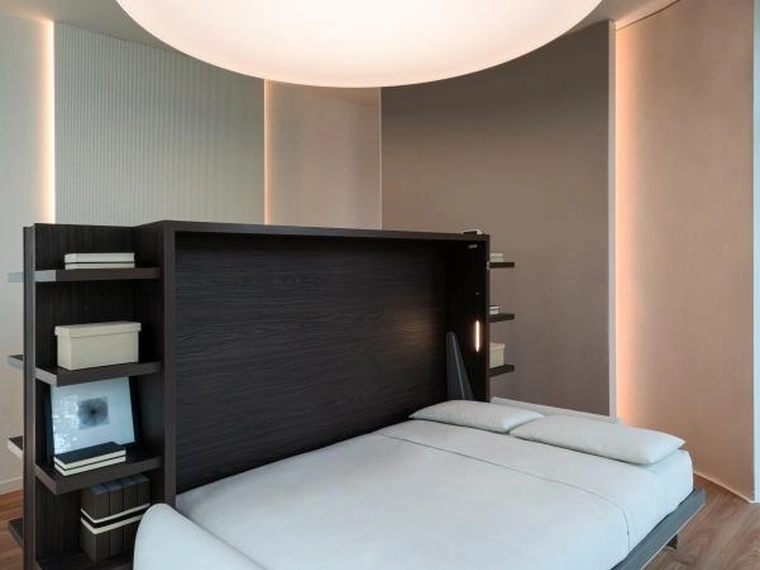 Letto a scomparsa Minerva Orizzontale 02 di Clei