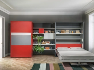 Letto a scomparsa Penelope 2 Dining di Clei