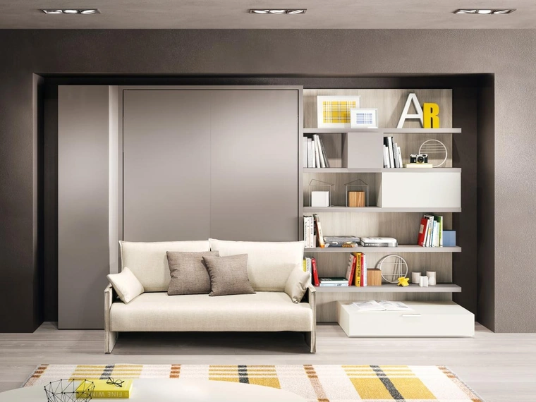 Letto a scomparsa Penelope 2 Sofa 01 di Clei