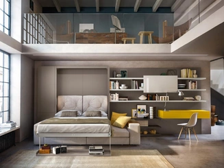 Letto a scomparsa Tango 02 di Clei