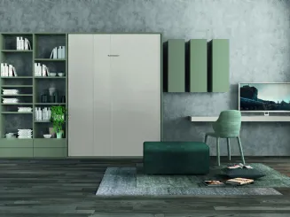 Libreria a muro Golf Infinity L109 in melaminico bicolore di Colombini Casa