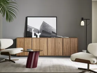 Madia Backdrop in legno impiallacciato di Bonaldo