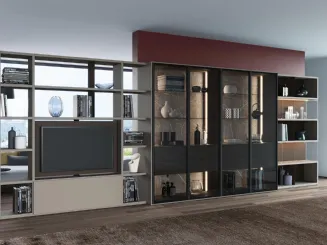 Mobile Porta Tv laccato opaco Revolving di Astor Mobili