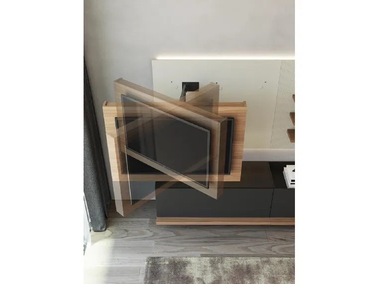 Mobile Porta Tv X2 dalle linee essenziali e moderne di Astor Mobili