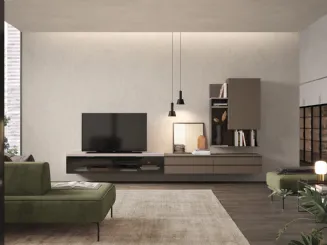 Parete Attrezzata sospesa Golf L103 in melaminico di Colombini Casa
