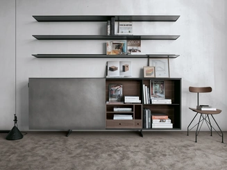 Parete Attrezzata Monolith configurazione 11 di Extendo