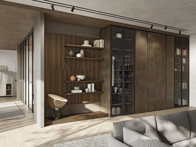 Parete Attrezzata Night & Day L02NS di Colombini Casa