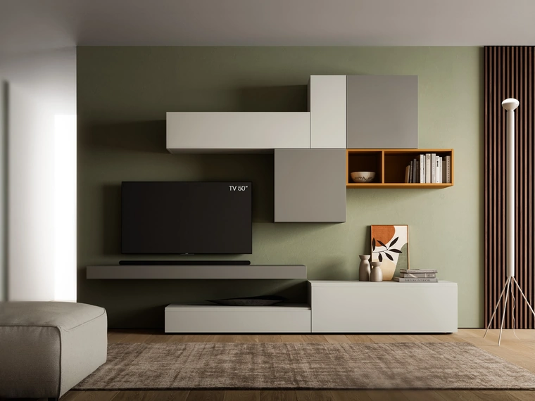 Parete Attrezzata Pratico PTG411 di SantaLucia