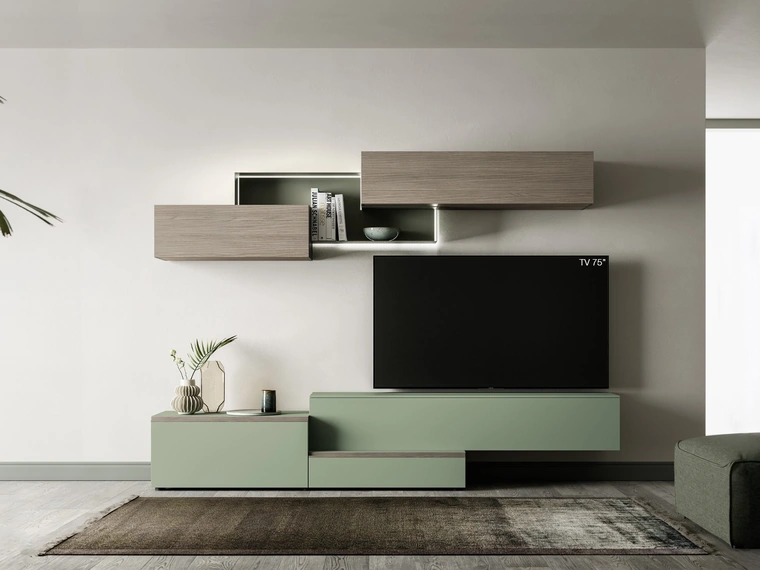 Parete Attrezzata Pratico PTG432 di SantaLucia