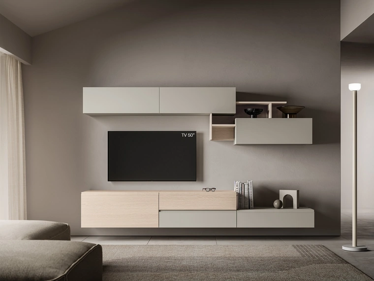 Parete Attrezzata Pratico PTG446 di SantaLucia