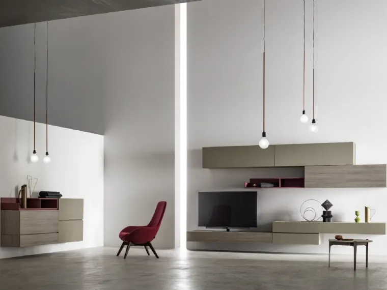 Parete Attrezzata moderna KV007 di SantaLucia