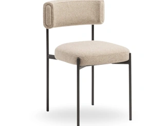 Sedia Amelie in tessuto imbottito di Midj