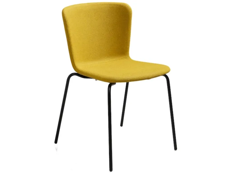 Sedia in tessuto con gambe in metallo Calla S M_M TS di Midj