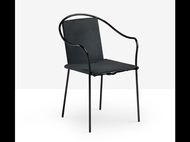 Sedia Rem in cuoio di Midj