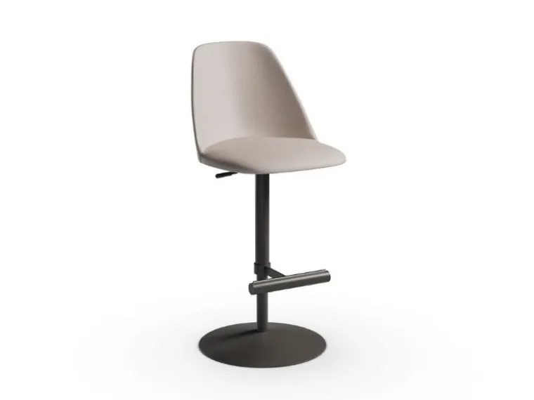 Sgabello in pelle Lea SG di Midj