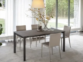 Tavolo allungabile con top in ceramica Compasso di Altacom