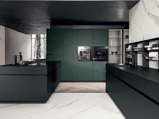 Cucina Moderna Area 22 30 gradi 02 in laccato opaco di Dibiesse