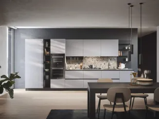 Cucina Moderna lineare Domino Composizione 09 di Prima Cucine