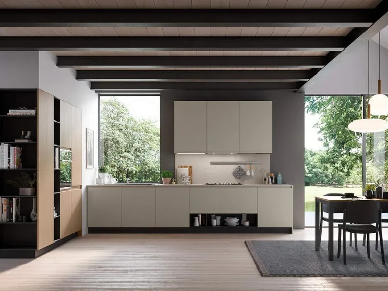 Cucina Moderna ad angolo Fly Composizione 05 di Prima Cucine