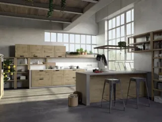 Cucina Moderna con penisola Convivium 01 di Fratelli Mirandola