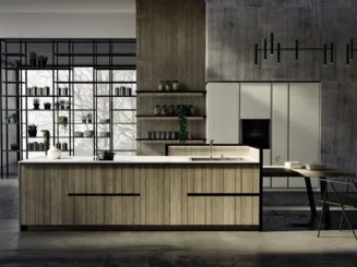 Cucina Moderna con isola New Step 02 di Fratelli Mirandola
