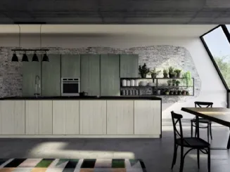 Cucina Moderna con isola New Step 04 di Fratelli Mirandola