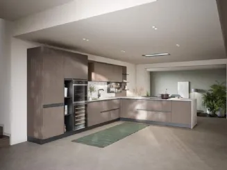 Cucina Moderna con penisola Hera Composizione 05 di Prima Cucine