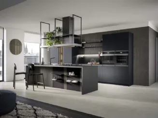 Cucina Moderna con isola Hera Composizione 06 in pet e laminato di Prima Cucine