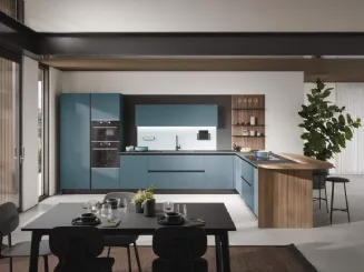 Cucina Moderna con penisola Luce Composizione 06 di Prima Cucine