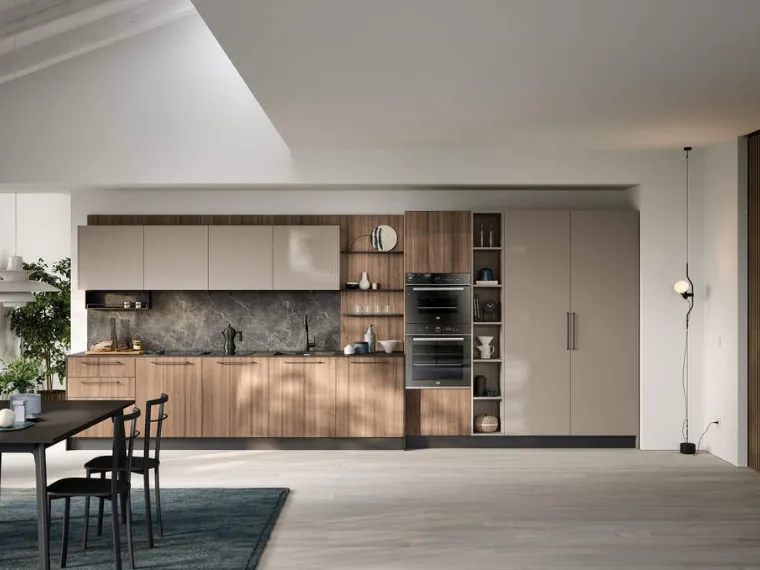 Cucina Moderna lineare Domino Composizione 01 di Prima Cucine