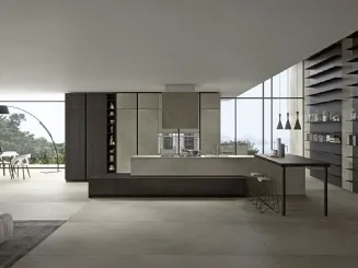 Cucina Moderna Vestimi con isola di Dibiesse