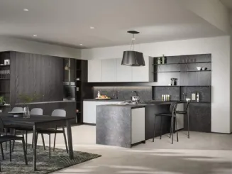 Cucina Moderna con penisola Zoe Composizione 04 di Prima Cucine