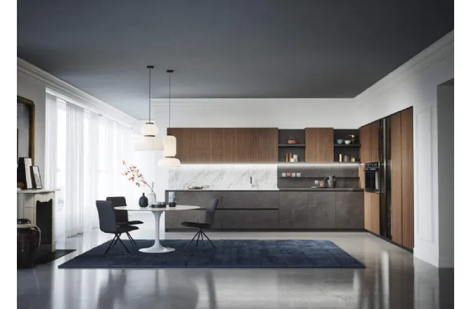 Cucina Moderna con penisola Zoe Composizione 04 di Prima Cucine